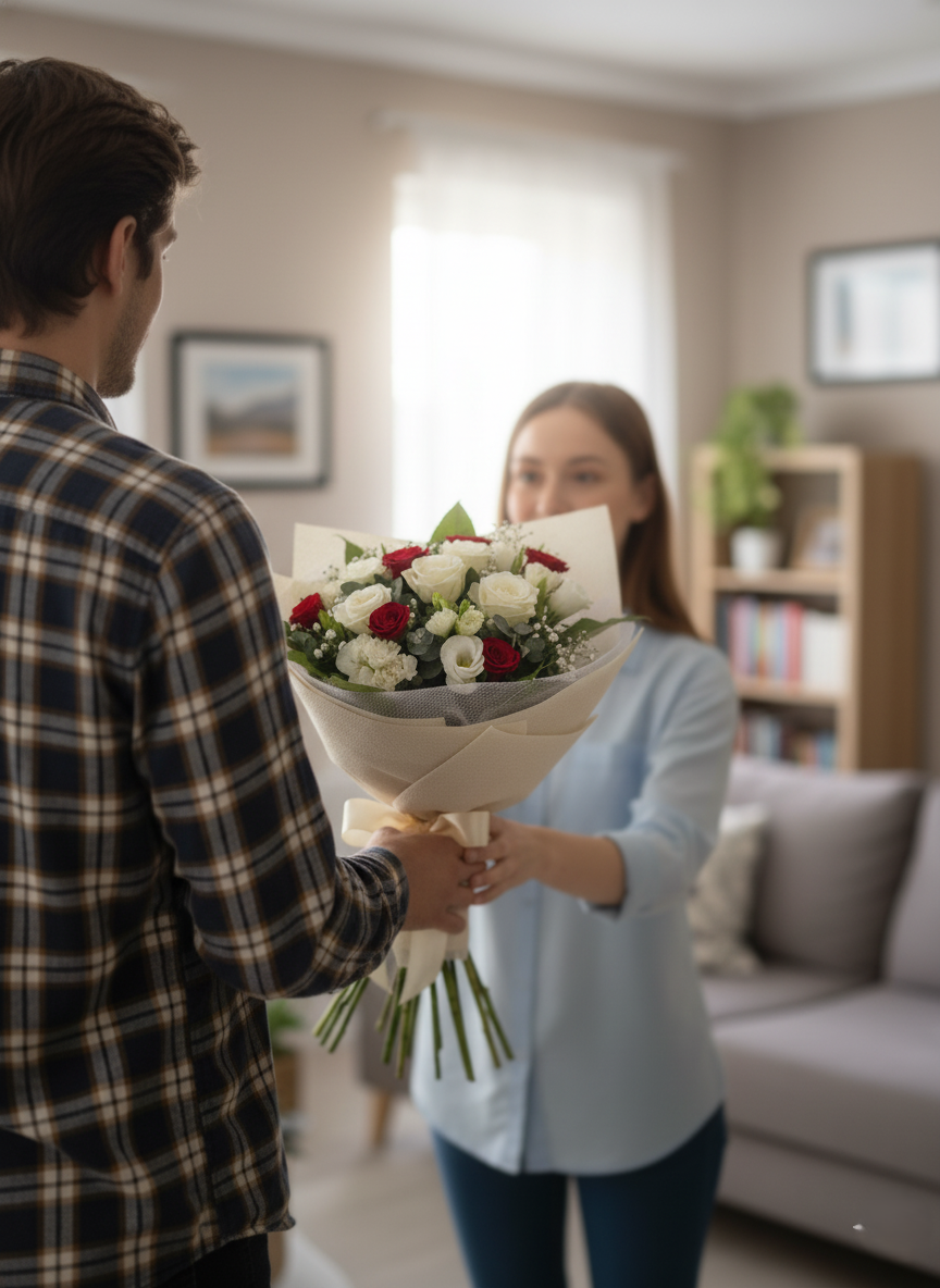 Bouquet Romantico di Roselline