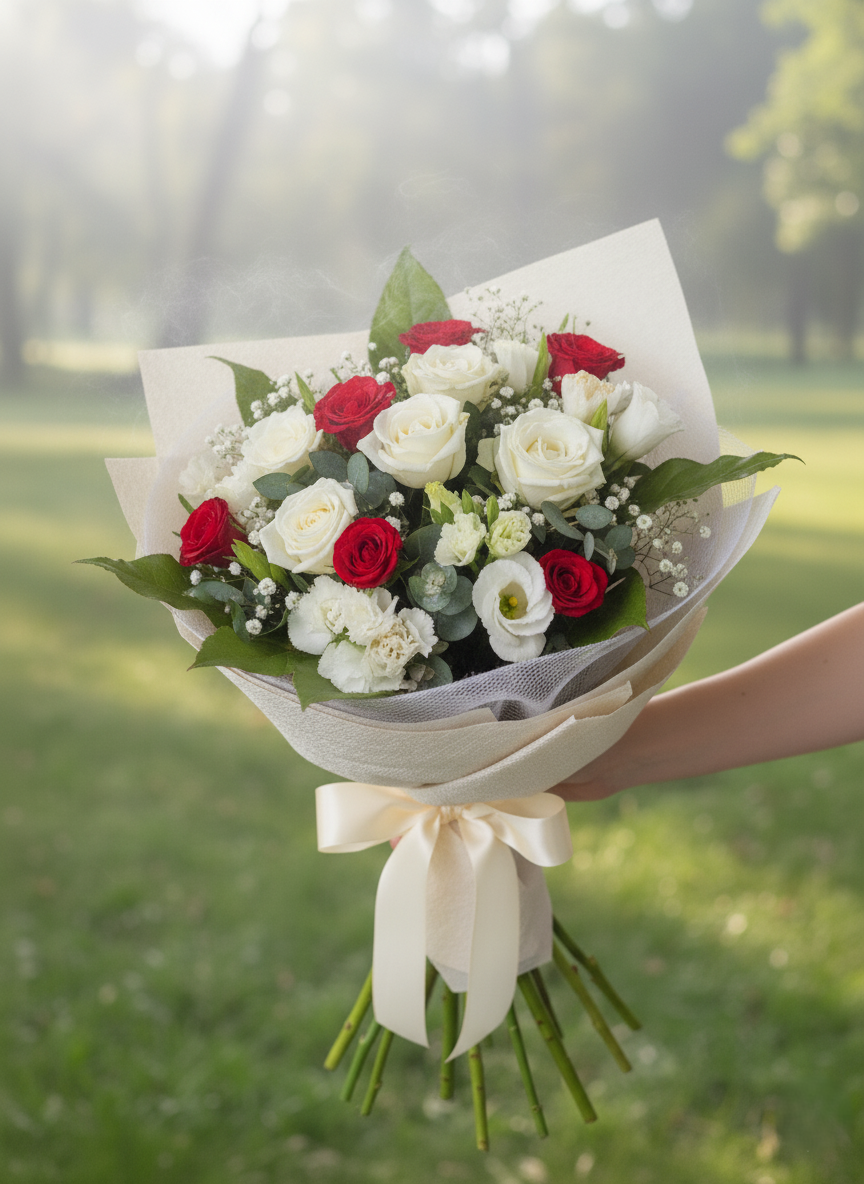 Bouquet Romantico di Roselline