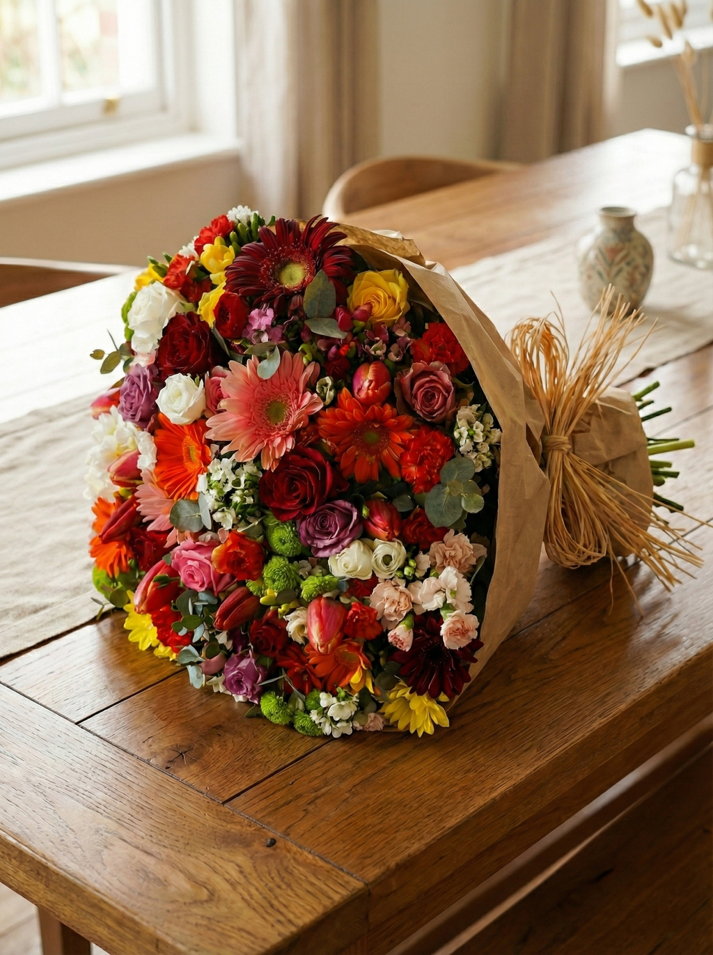 Bouquet XXXL "Esplosione Cromatica" – Oltre 100 Steli