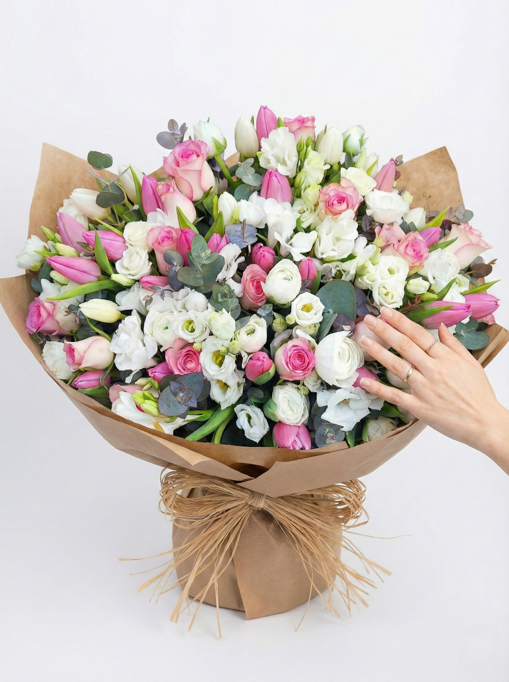 Bouquet XXXL "Trionfo Rosa" – Oltre 100 Steli