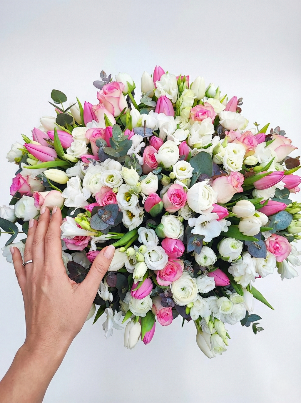 Bouquet XXXL "Trionfo Rosa" – Oltre 100 Steli