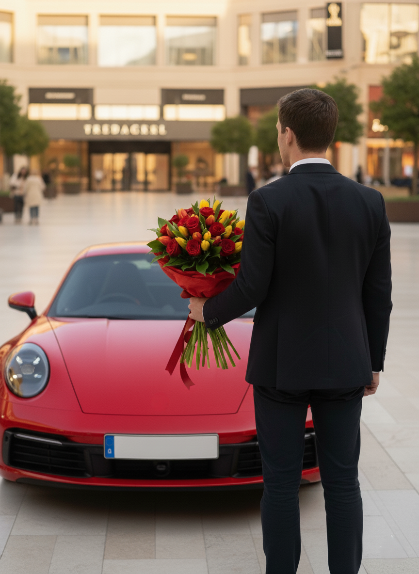 Bouquet Rose Rosse e Tulipani