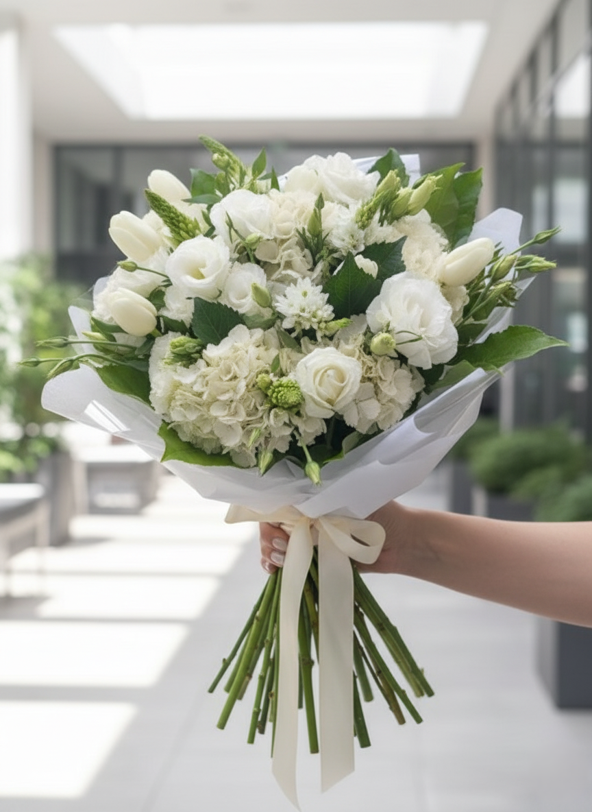 Bouquet di fiori bianchi