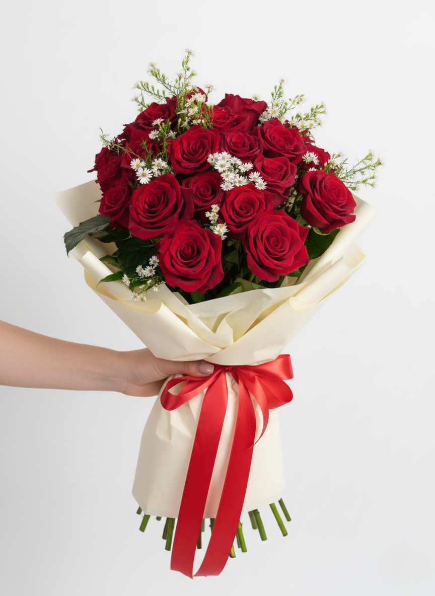 Bouquet di rose rosse