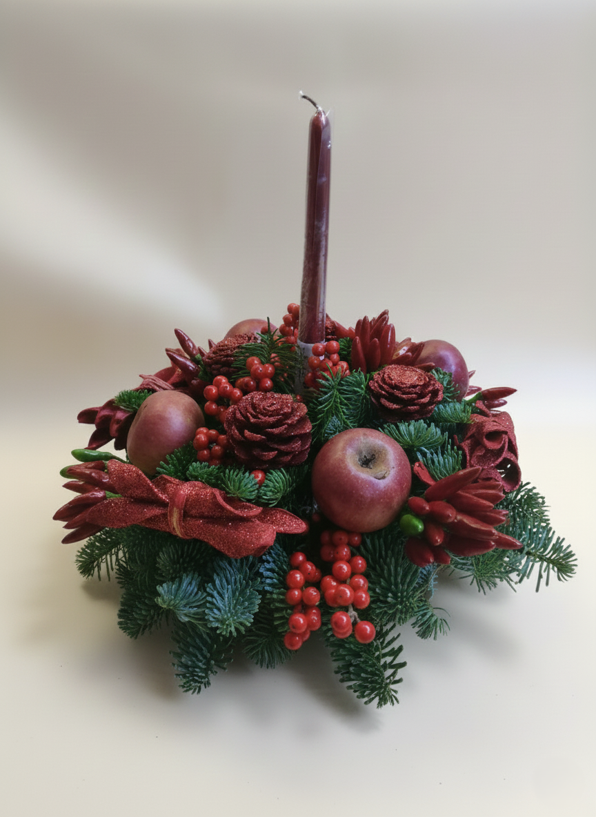 Incanto Natalizio con Bacche Rosse