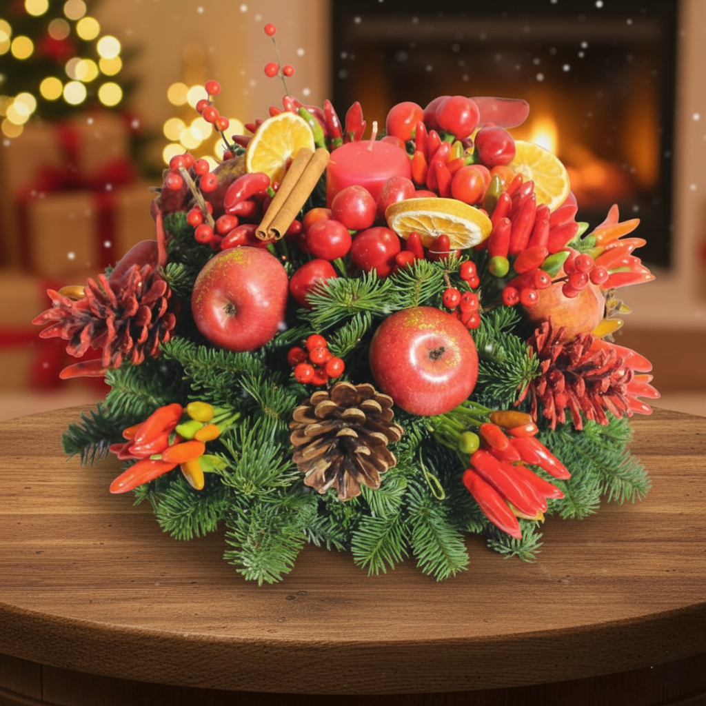 Centrotavola Festivo: L'Essenza della Natura