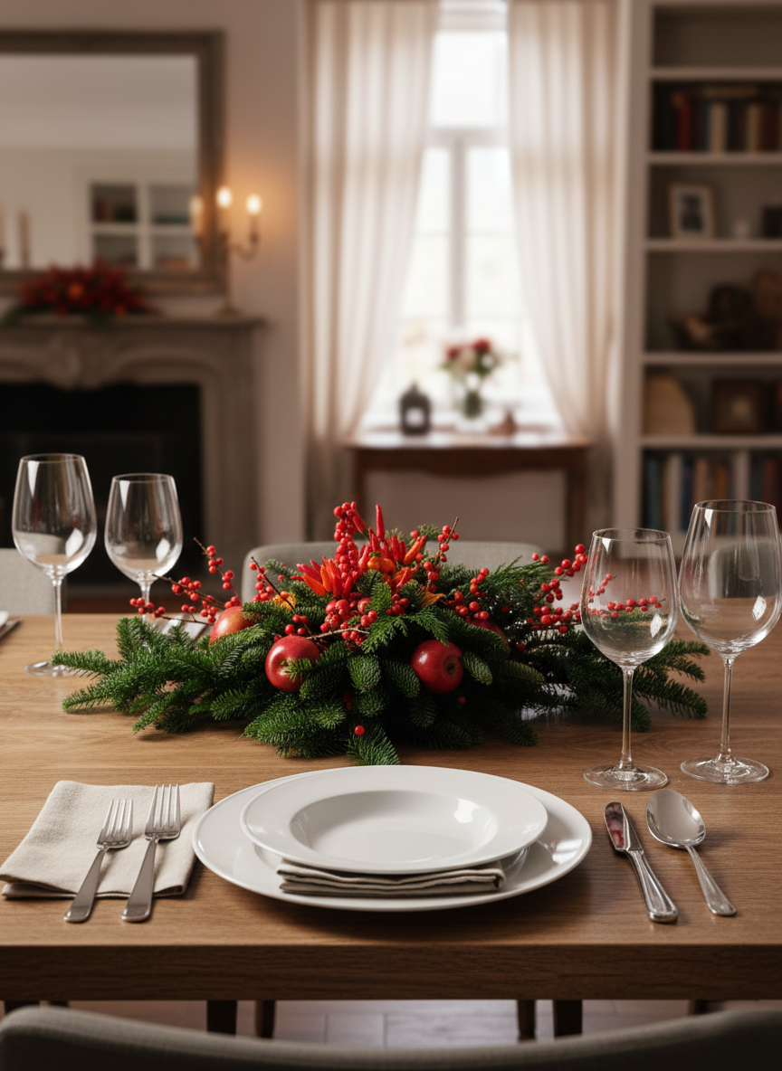 Centrotavola Festivo Naturale