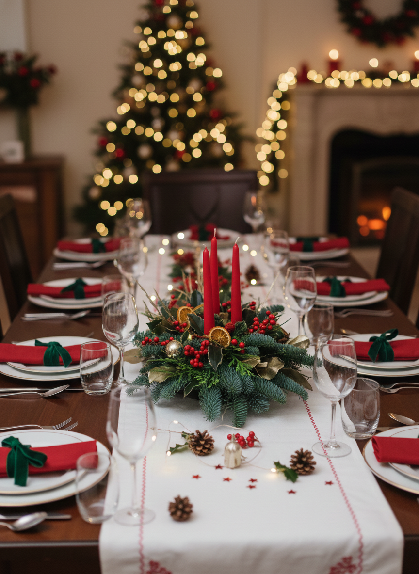 Centrotavola Natalizio Naturale