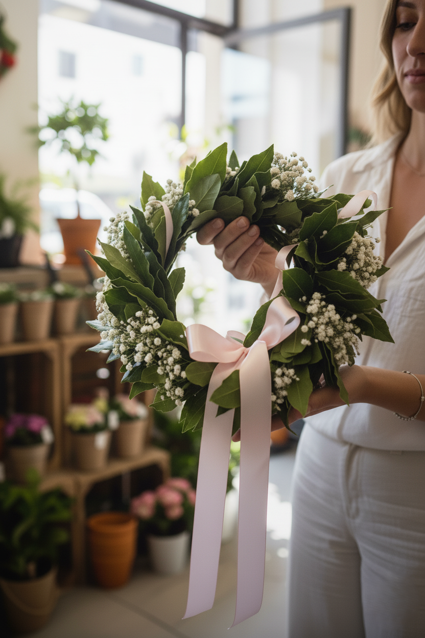 Coroncina d'Alloro Tradizionale per Laurea