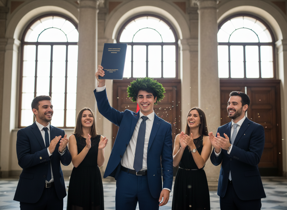 Coroncina di Alloro per Laurea