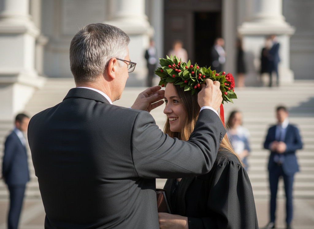 Coroncina di alloro per laurea