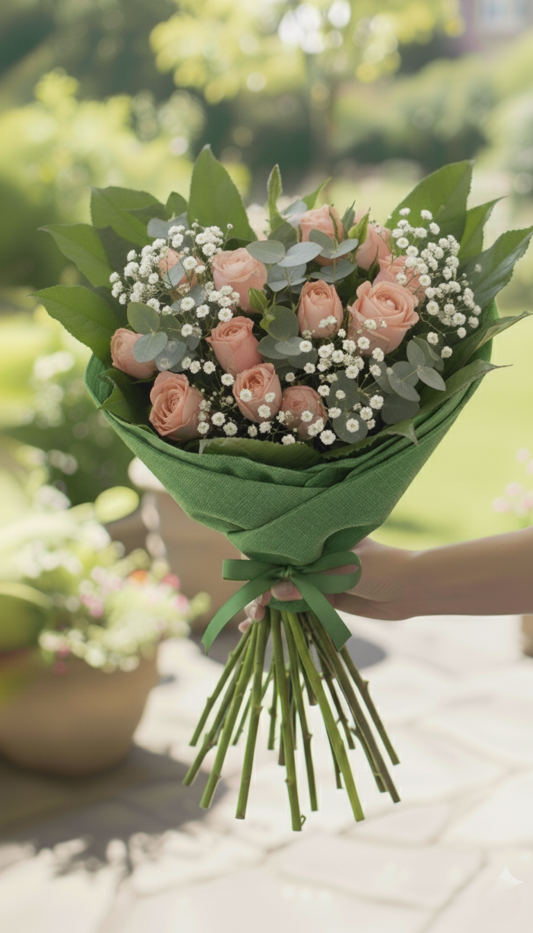 Bouquet di Rose Rosa Tenerezza