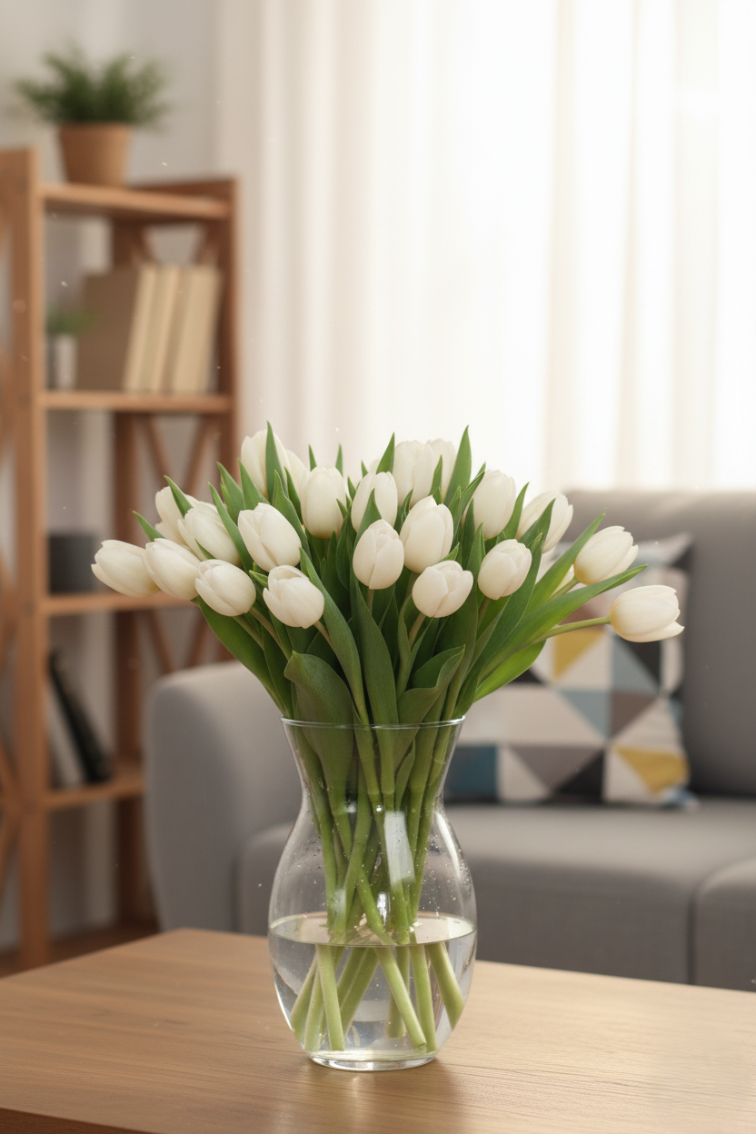 Bouquet Tulipani Bianchi