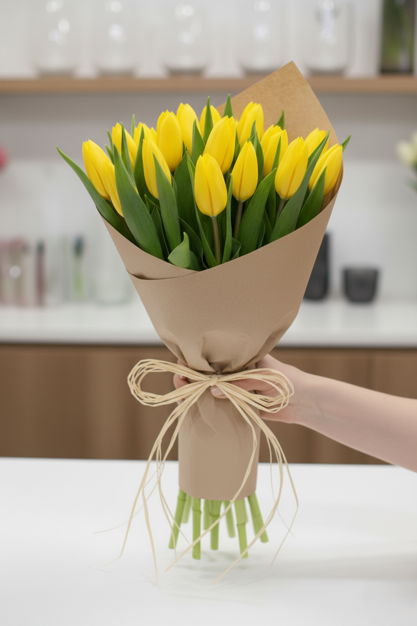 Bouquet di Tulipani Gialli