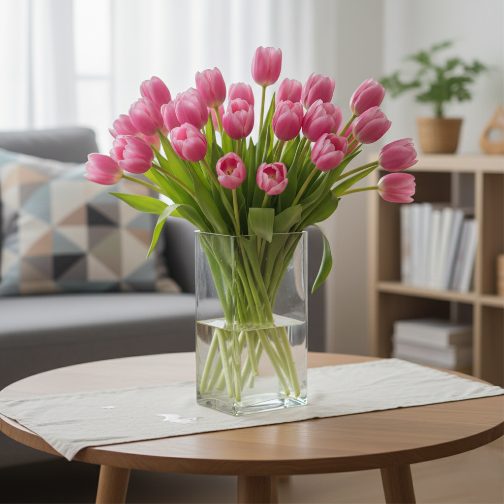 Bouquet Tulipani Rosa: Dolce Eleganza